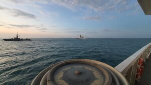 Kapal Bakamla RI Passing Exercise bersama Republic of Singapore Navy dan US Coast Guard