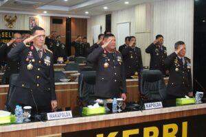 Kapolda Kepri Ikuti Upaca Kelahiran Pancasila Secara Virtual