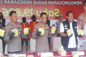 Polresta Barelang Gagalkan Peredaran 19 Kg Sabu asal Malaysia