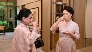Begini Suasana Iriana Jokowi dan Madam Peng Minum Teh di Beijing