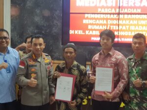 Polisi Mediasikan Kasus Perusakan Bangunan Peribadatan di Batam Berakhir Damai