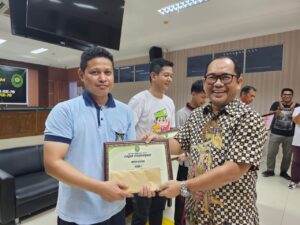 Rutan Kelas II A Batam Kembali Raih Juara I Turnamen Tenis Meja