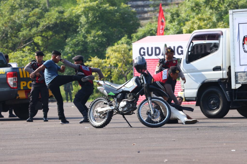 Polda Kepri Gelar Simulasi Pengamanan Pemilu 2024