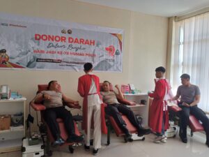 HUT Humas ke 72, Polda Kepri dan Jajaran Laksanakan Bakti Kesehatan Donor Darah