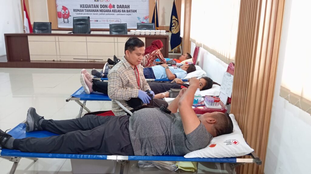 Bukti Kepedulian, Rutan Batam Laksanakan Donor Darah