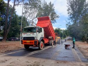 Perbaikan Jalan Amblas Gajah Mada Lebih Cepat Dari Perkiraan Awal