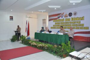 Cooling System Korbinmas Polri Edukasi Pemilu Damai di Batam