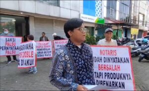 Pemilik Demo saat PN Jaksel Gelar Sidang Sengketa Lahan Ditempat