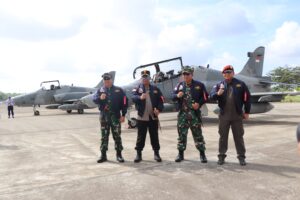 Kapolda Kepri Hadiri Open Base dan Static Show Hawk 200 Lanud RHF Tanjungpinang