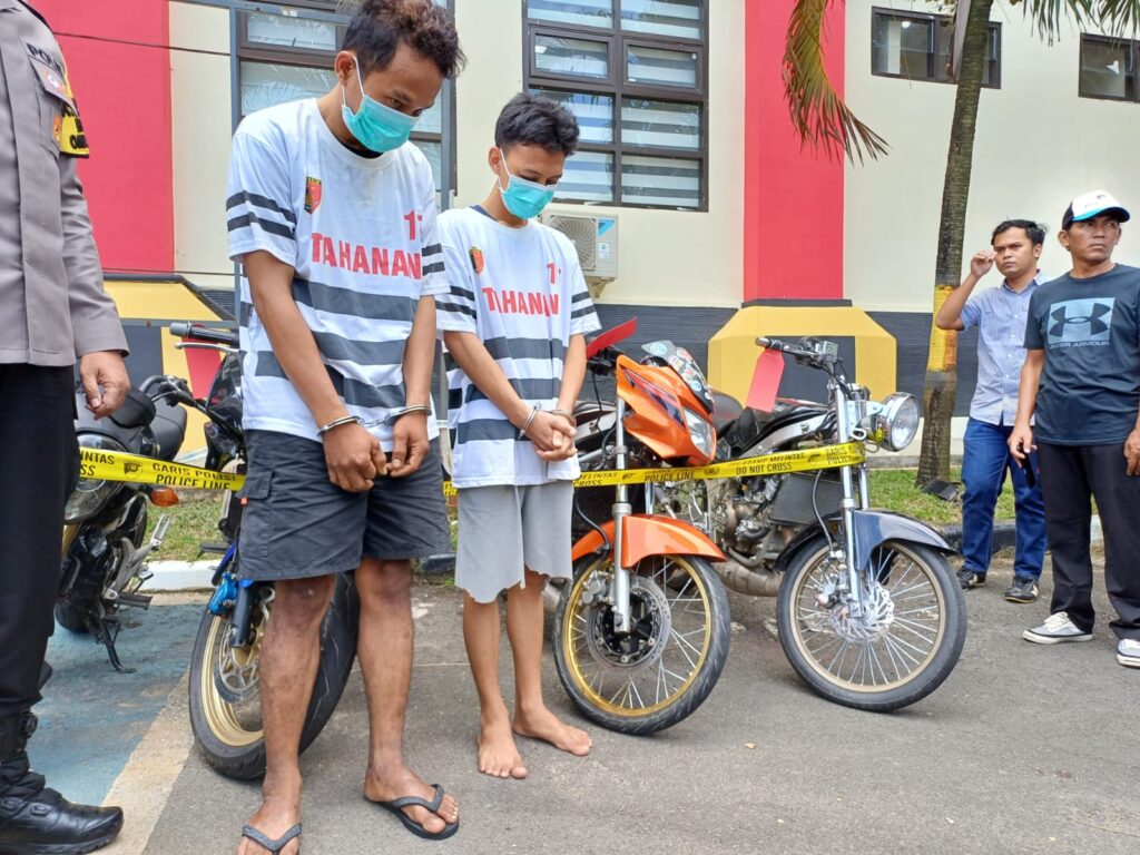 Dua Residivis Curanmor Tak Berkutik Diringkus Jatanras Polda Kepri