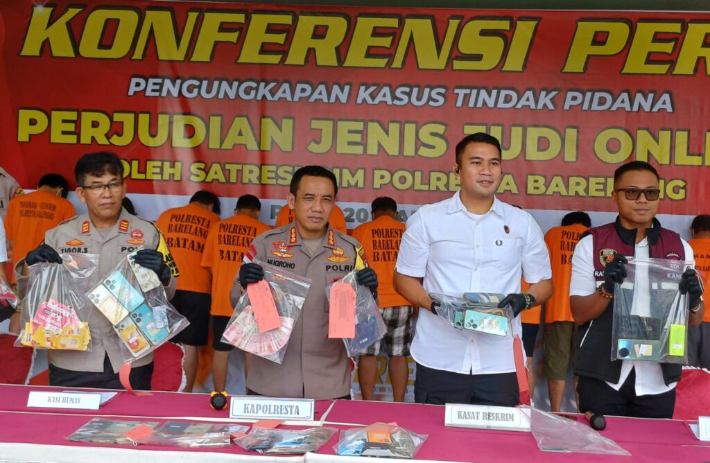 Polresta Barelang Bongkar Judi Online Dalam Apartemen Mewah di Batam