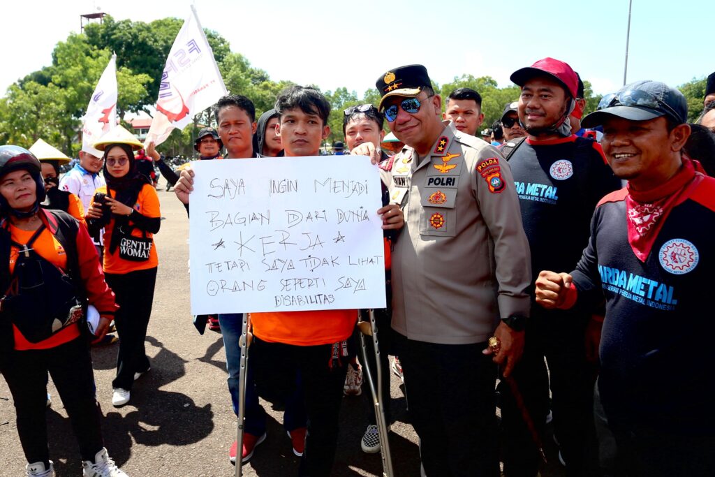 Kapolda Kepri Bersama Sarikat Pekerja Rayakan Hari Buruh 2024 di Batam