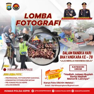 HUT Bhayangkara ke 78, Polda Kepri Gelar Berbagai Perlombaan