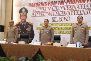 Bid Propam Polda Kepri Gelar Rakornas Bersama POM TNI
