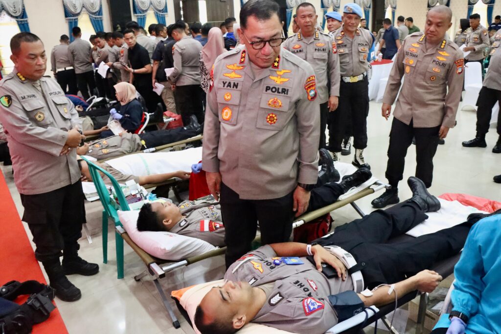 HUT Bhayangkara ke 78, Polda Kepri Gelar Donor Darah
