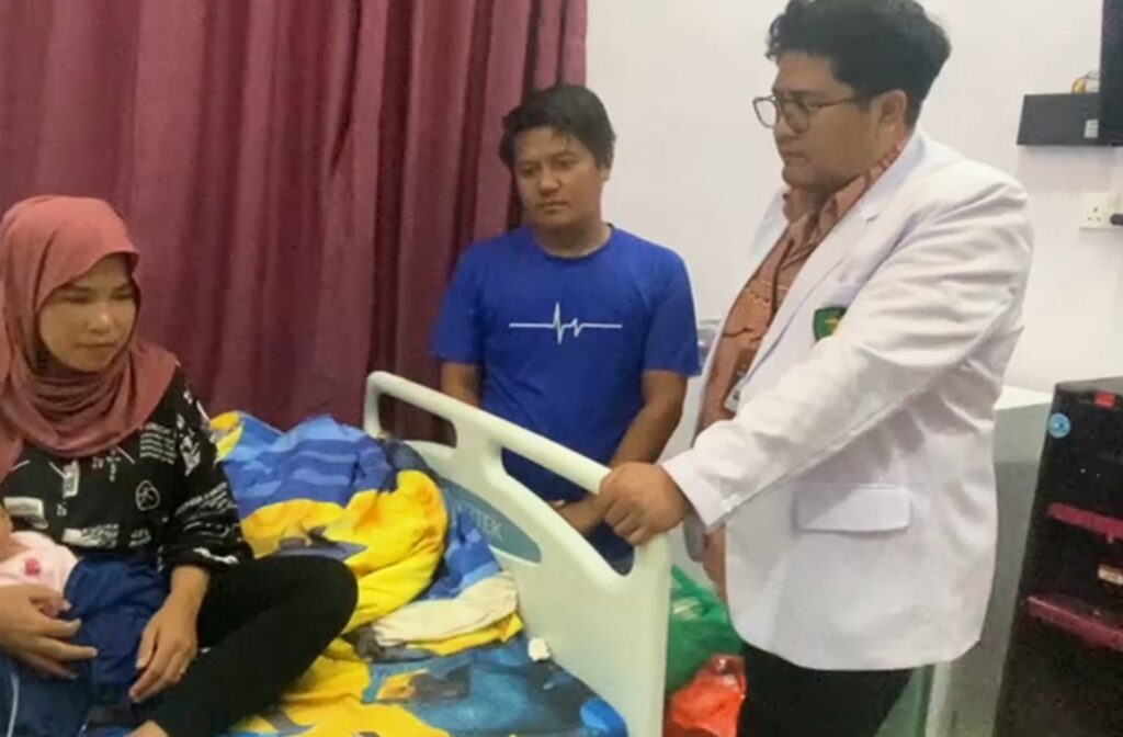 Kepedulian Kapolda Kepri Kepada Bayi Mengidap Tumor Ganas Asal Lingga