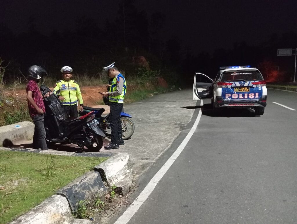 Polres Bintan Patroli Serentak Cegah Kejahatan Jalanan Disetiap Sudut Kota