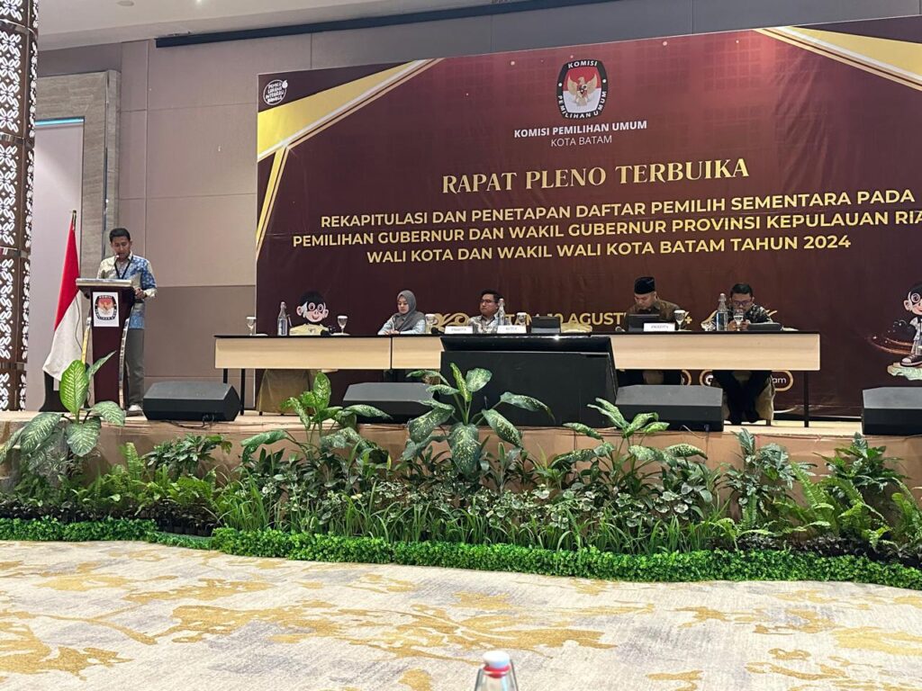 KPU Batam Tetapkan DPS Pilkada 2024 Sebanyak 896.342 Pemilih