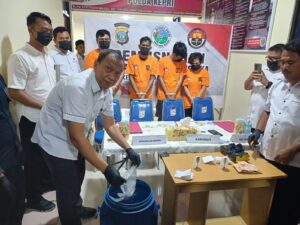 Ditresnarkoba Musnahkan 1 Kg Lebih Sabu Dari 4 Tersangka, 5 Ribu Jiwa Terselamatkan