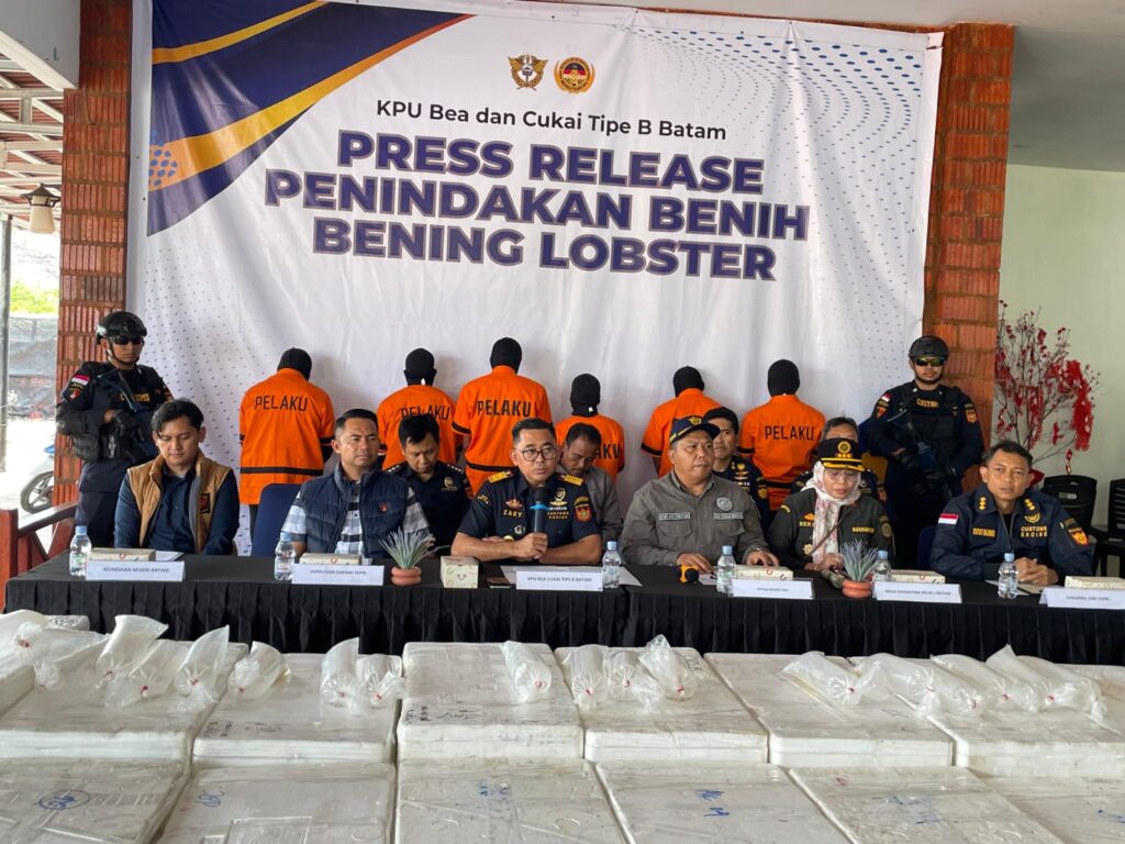 Bea Cukai Batam Gagalkan Penyelundupan Benih Lobster Ekosistem Senilai Rp 26,9 Miliar