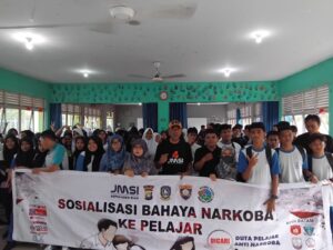 Jaringan Media Siber Indonesia dan Polda Kepri Cari Duta Pelajar Anti Narkoba di SMAN 12 Batam, Ini Tujuanya