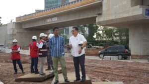 Kepala BP Batam Tinjau Pekerjaan Akhir Proyek Flyover Sei Ladi
