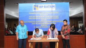 Adendum Ketiga, BP Batam – PT Batam Sarana Surya Perkuat PKS PLTS Terapung