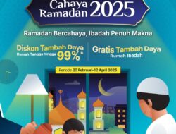 Diskon Biaya Tambah Daya Rumah Tangga hingga 99% dan Gratis Biaya Tambah Daya Rumah Ibadah