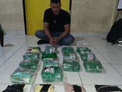 Polda Riau Bekuk Residivis Narkoba Dengan Menyita 14 Kg Sabu dan 6.800 Butir Ekstasi