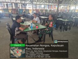 Komsos Bersama Warga Binaan Babinsa 02 Batu Besar Koramil 03/Nongsa Berpesan Koordinasi jika ada Permasalahan
