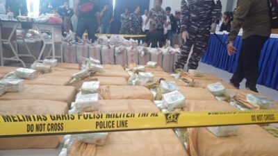 Ternyata BB Kokain dan Sabu Tangkapan TNI AL Sebanyak 2,061 Ton