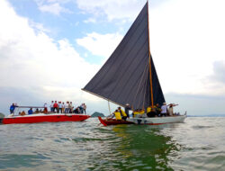 HUT ke 80, Lomba Sampan Layar Masih Meriahkan Kemerdekaan RI di Perbatasan