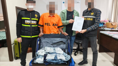 Satu Kg Sabu Gagal Terbang ke Lombok, Bea Cukai Batam Ringkus Kurir Asal Aceh