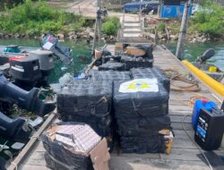 Produk Olahan Tembakau Ilegal Disita Bea Cukai Batam Dari Kapal Cepat di Teluk Bintan