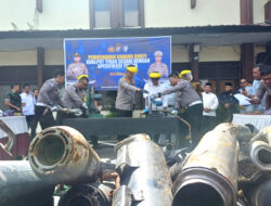 Wujud Komitmen Jaga Kamtibmas, Polresta Barelang Musnahkan Knalpot Bronk