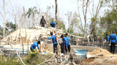 Ditpam BP Batam Bersama TNI-Polri Tertibkan Tambang Pasir Ilegal di KKOP Bandara