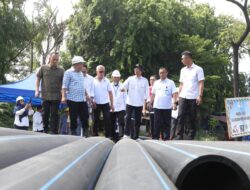Kepala BP Batam Tinjau Pengerjaan Pemasangan Jaringan Pipa Distribusi Air Minum