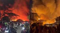 Insiden Kebakaran Besar Landa Permukiman Semi Permanen di Kemayoran