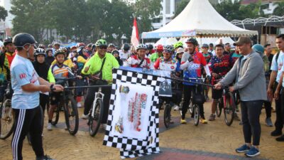 Ribuan Warga Meriahkan Car Free Day HUT Bhayangkara ke 80 Polda Kepri