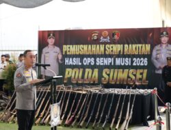 Polda Sumsel Musnahkan Ratusan Senjata Api Hasil Ops Senpi Musi 2026