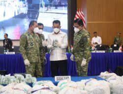 TNI AL Musnahkan 1,3 Ton Ketamine Hasil Penindakan di Laut Kepri