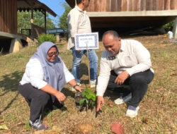 Pemkab Lampung Barat Gandeng Korwil IJTI Sumatera Tanam Bibit Alpukat dan Apel