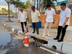 Kurangi Durasi Genangan, BP Batam Uji Sistem Subdrain di Batam Center